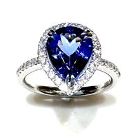 Anello Ticchi Maurizio Donna DEEP BLUE in Oro bianco Tanzanite 1.97 Ct AB01130 - AB01130